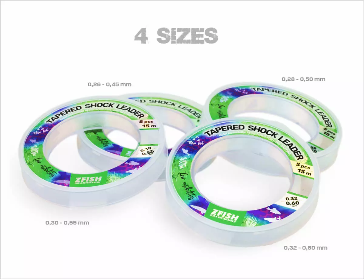 ZFISH Ujímaný šokový vlasec 5x15m
