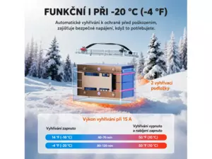 LiTime LiFePO4 12V 165Ah SMART Startovací baterie BLUETOOTH
