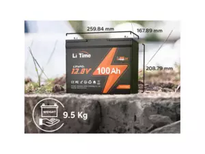LiTime LiFePO4 baterie 12v 100Ah Group24