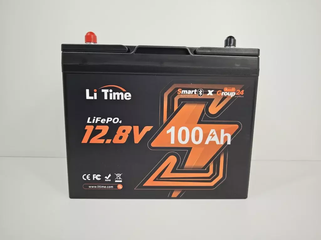 LiTime LiFePO4 baterie 12v 100Ah Group24 BLUETOOTH
