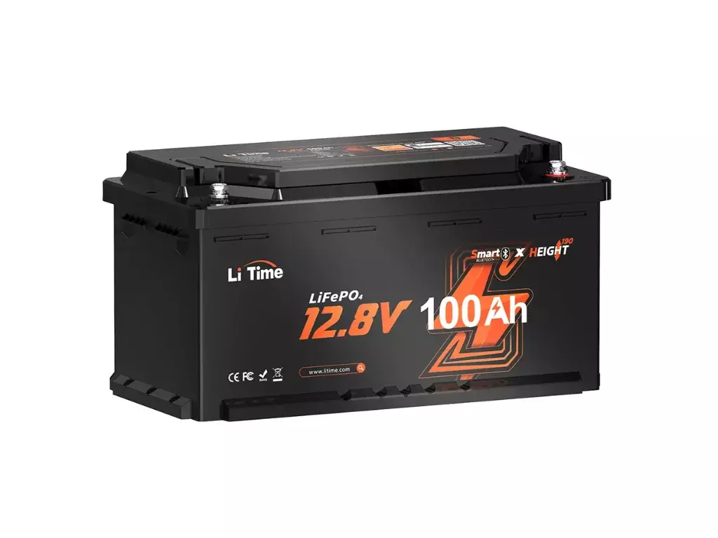 LiTime LiFePO4 baterie 12v 100Ah H190 BLUETOOTH