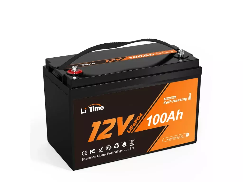 LiTime LiFePO4 baterie 12v 100Ah SAMOOHŘEV