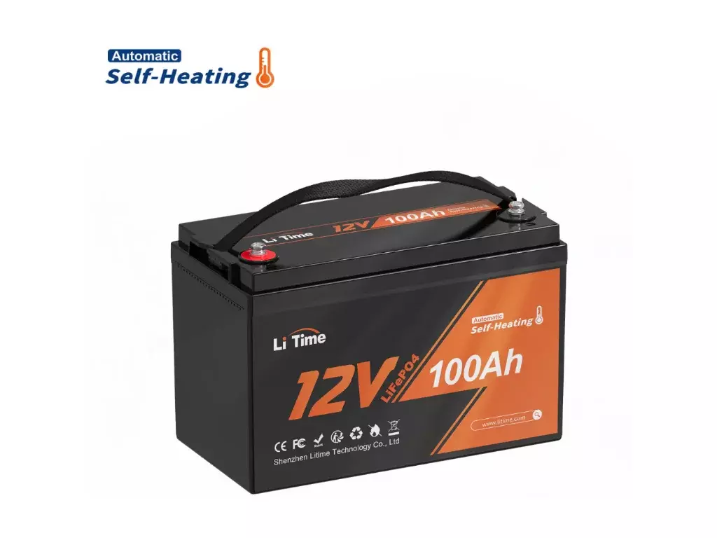 LiTime LiFePO4 baterie 12v 100Ah SAMOOHŘEV