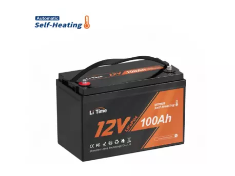 LiTime LiFePO4 baterie 12v 100Ah SAMOOHŘEV