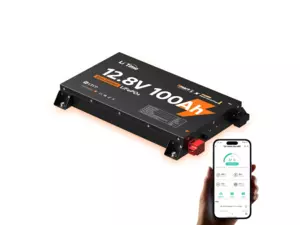 LiTime LiFePO4 Baterie 12V 100Ah Ultra Slim BLUETOOTH SAMOOHŘEV
