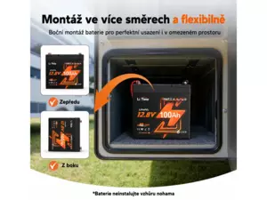 LiTime LiFePO4 baterie 12v 100Ah Xtra Mini BLUETOOTH