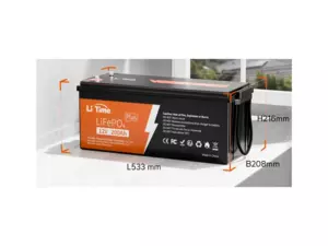 LiTime LiFePO4 baterie 12v 200Ah PLUS
