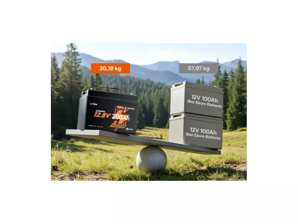 LiTime LiFePO4 baterie 12v 200Ah XtraMini Bluetooth