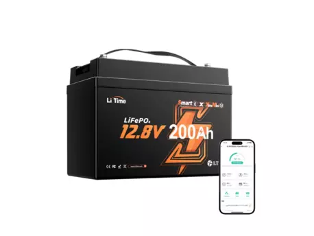 LiTime LiFePO4 baterie 12v 200Ah XtraMini Bluetooth