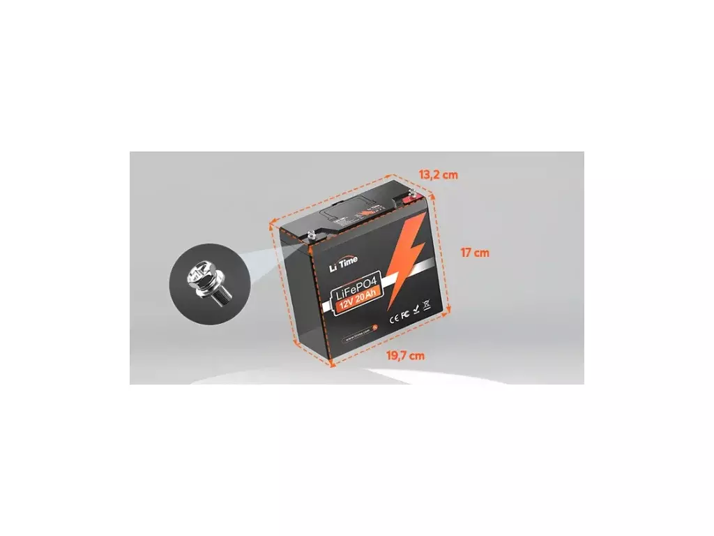 LiTime LiFePO4 baterie 12v 20Ah