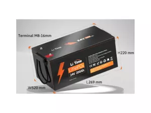 LiTime LiFePO4 baterie 24V 200Ah