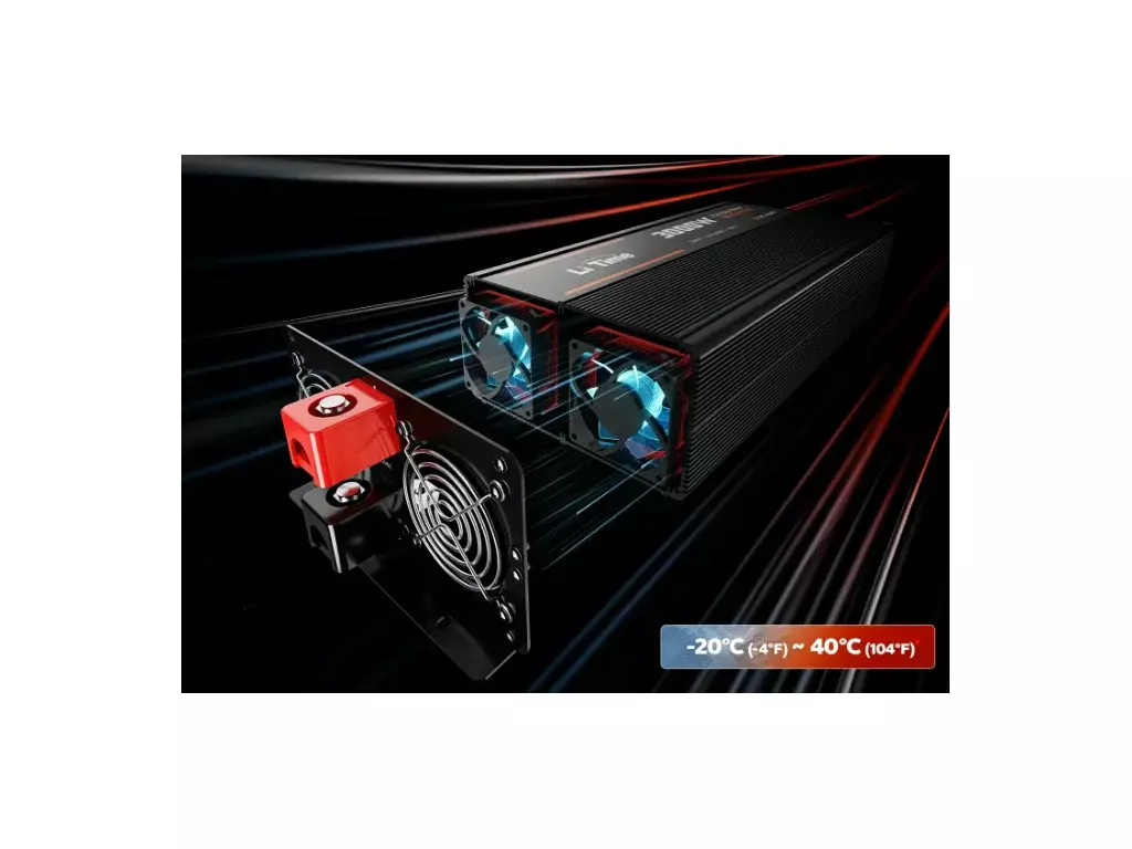LiTime Měnič napětí 3000W 12VDC na 230VAC