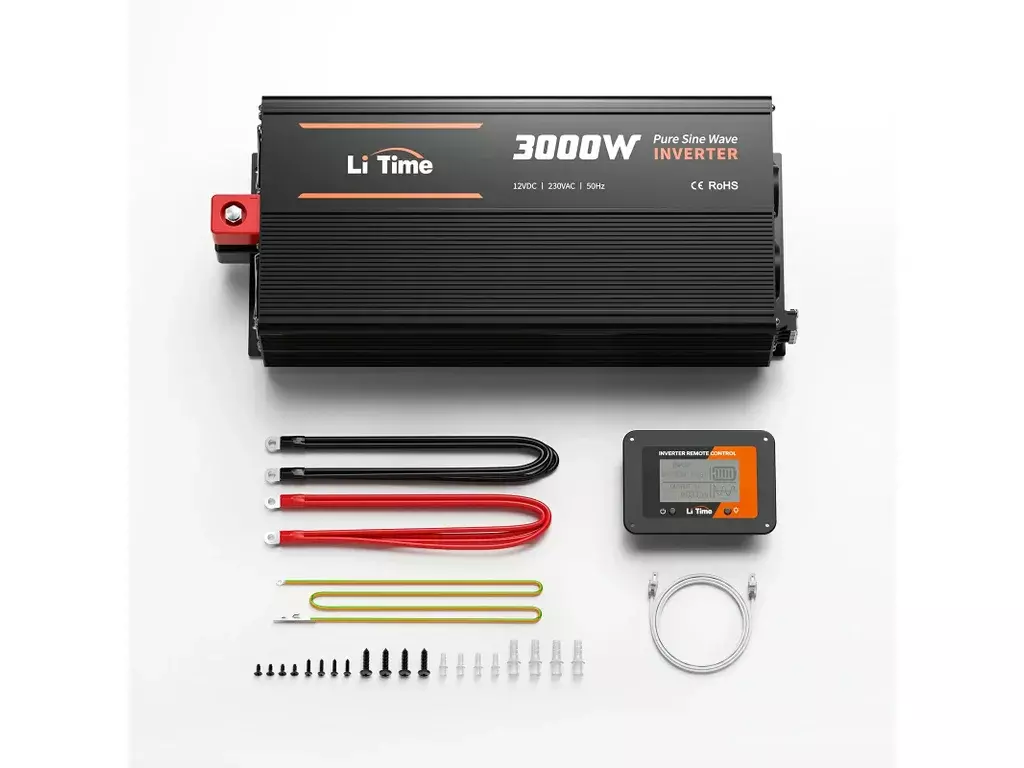 LiTime Měnič napětí 3000W 12VDC na 230VAC