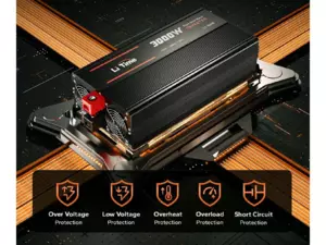 LiTime Měnič napětí 3000W 12VDC na 230VAC