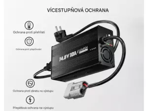 LiTime 14,6V 10A nabíječka pro LiFePO4 baterie
