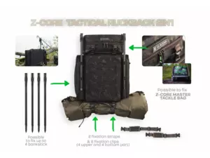 ZFISH Batoh Tactical Rucksack Z-CORE 2in1