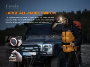 FENIX Nabíjecí čelovka HM51R Ruby V3.0 celočerná