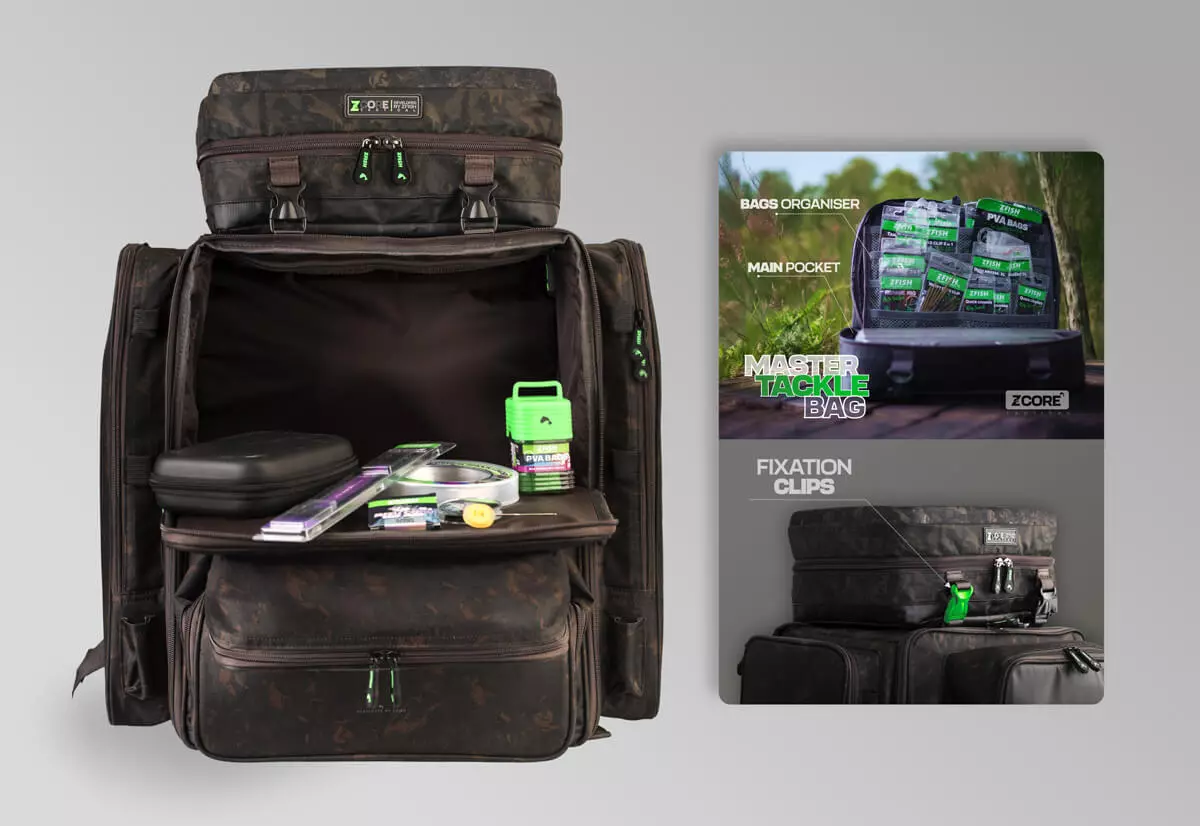 ZFISH Batoh CraftPro Rucksack Z-CORE 3in1