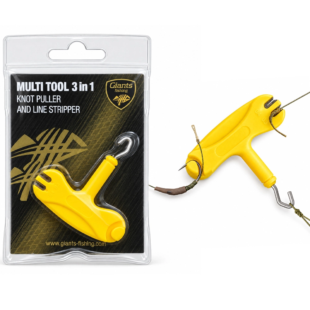 Giants fishing Dotahovač uzlů a stahovač šňůrek Multi Tool 3in1 Knot Puller and Line Stripper