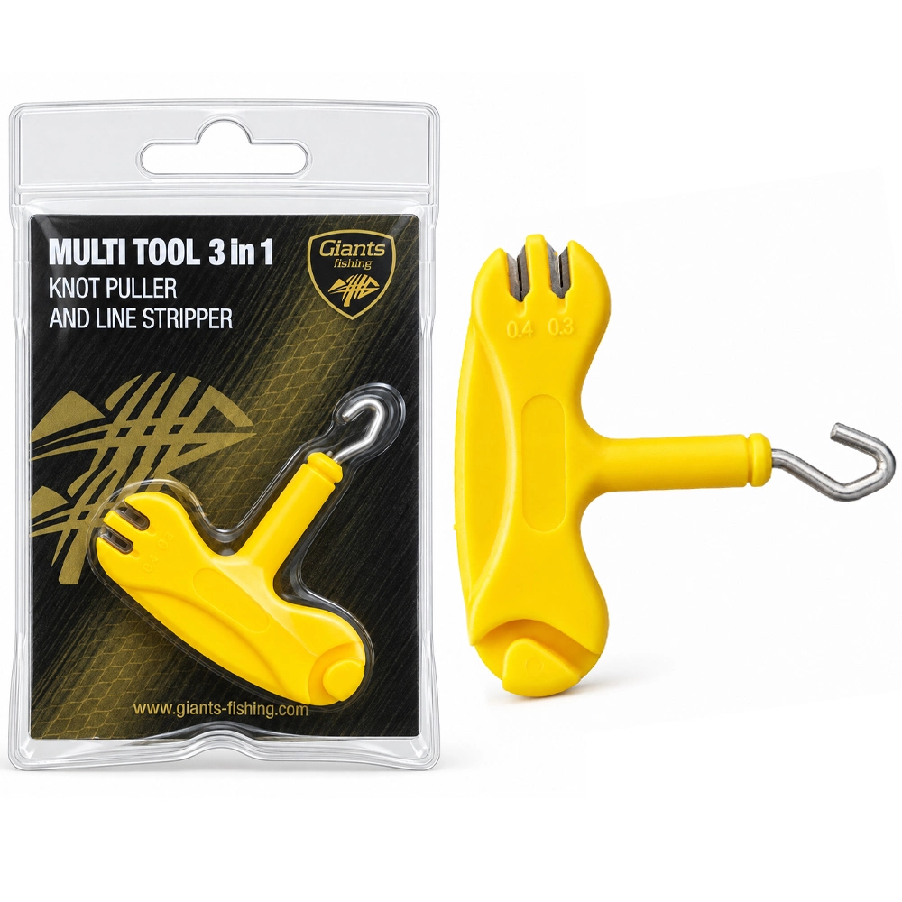 Giants fishing Dotahovač uzlů a stahovač šňůrek Multi Tool 3in1 Knot Puller and Line Stripper