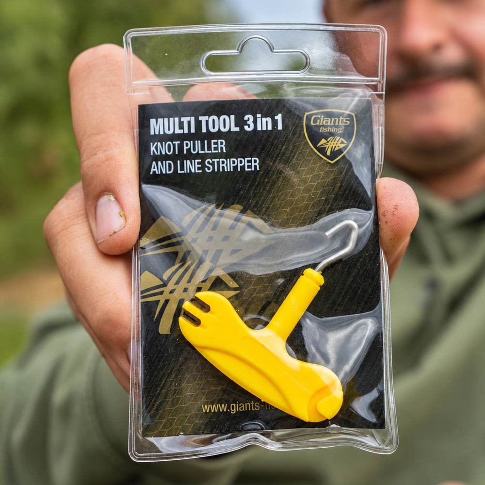 Giants fishing Dotahovač uzlů a stahovač šňůrek Multi Tool 3in1 Knot Puller and Line Stripper