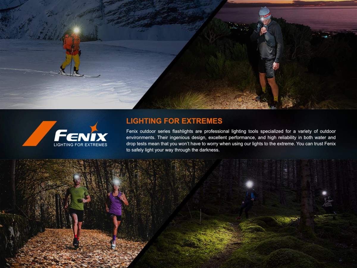 FENIX Nabíjecí čelovka HM53R Garnet
