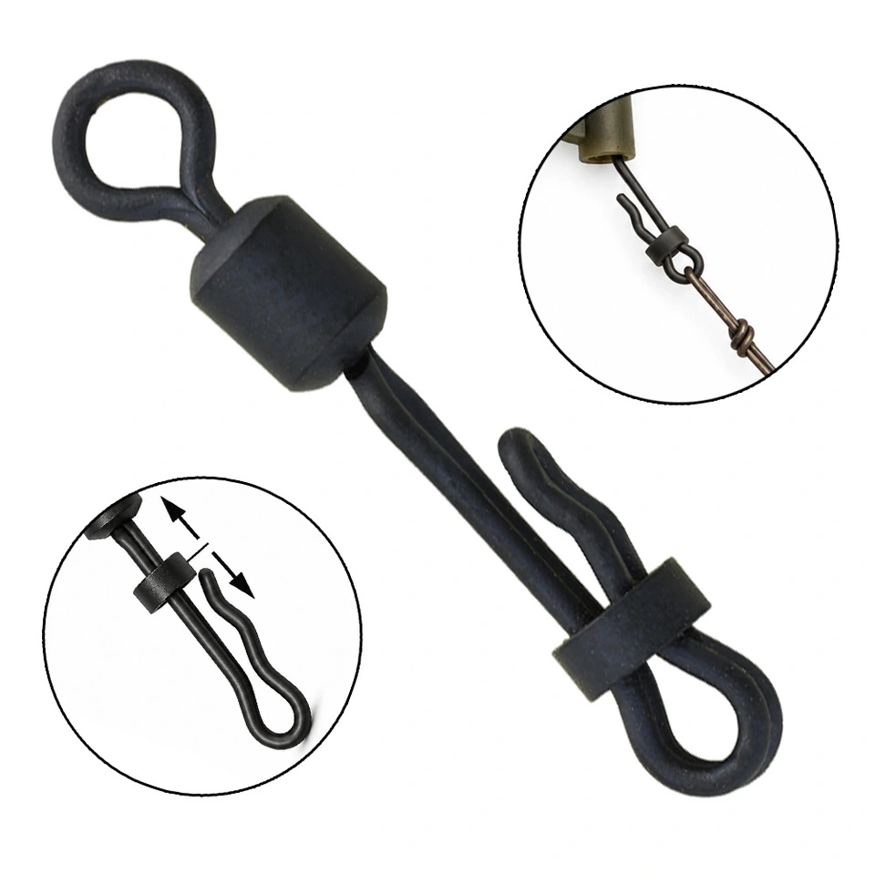 Giants fishing Rychlovýměnný obratlík s klipem Clam Lock Quick Change Swivel vel.8/30kg