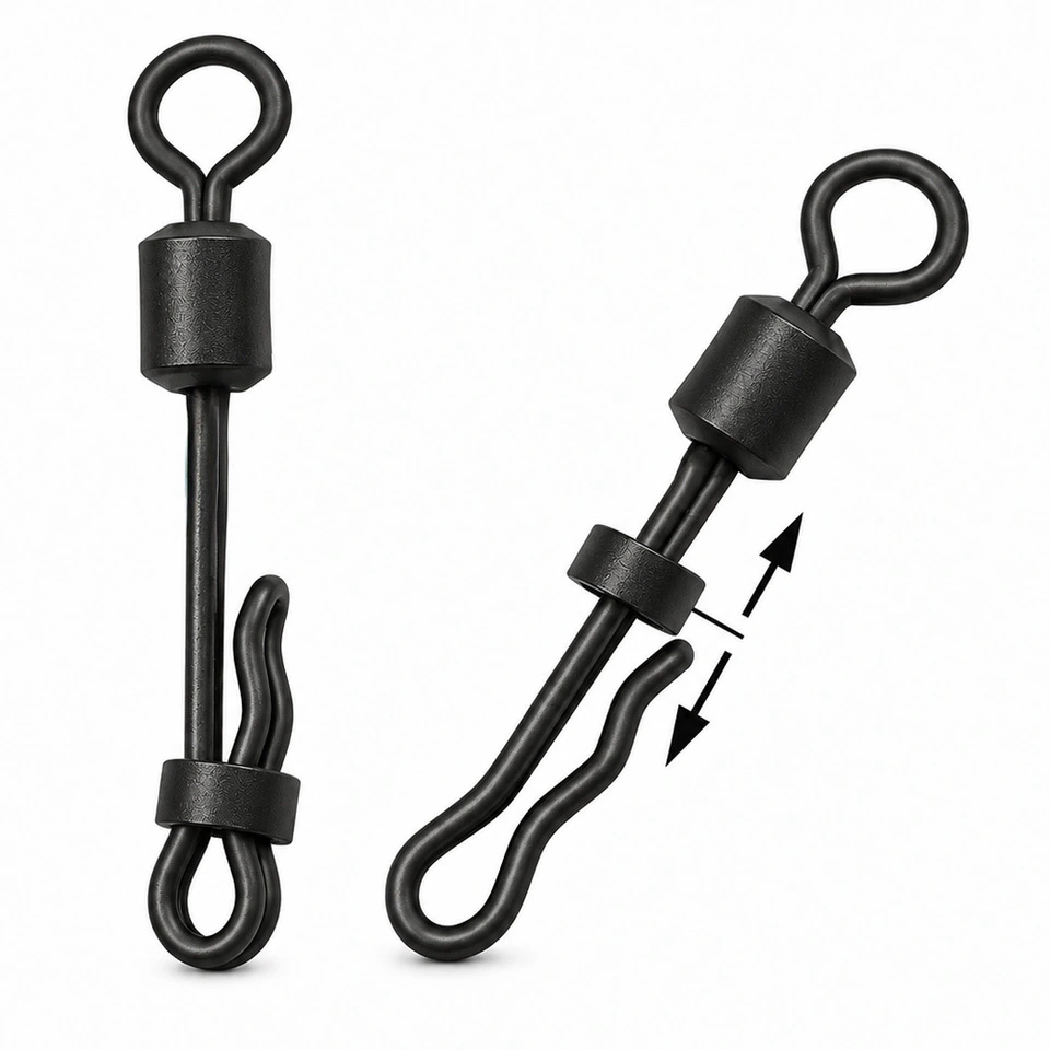 Giants fishing Rychlovýměnný obratlík s klipem Clam Lock Quick Change Swivel vel.8/30kg