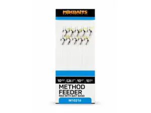 Mikbaits s.r.o. Method Feeder návazce - Návazce č.10 s elastickým kroužkem 10ks