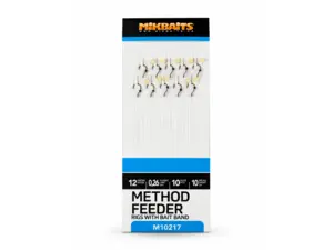 Mikbaits s.r.o. Method Feeder návazce - Návazce č.12 s elastickým kroužkem 10ks