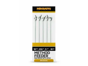 Mikbaits s.r.o. Method Feeder návazce - Návazce č.10 z pletené šňůrky s hrotem 5ks