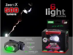 ZFISH Čelovka Zeonix UV