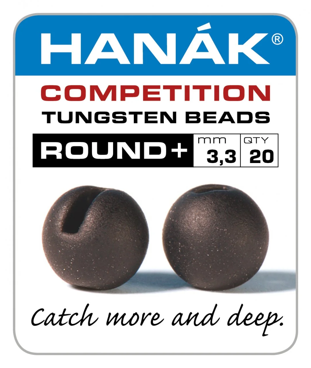 HANÁK COMPETETION Tungstenové hlavičky Round+ matně hnědá