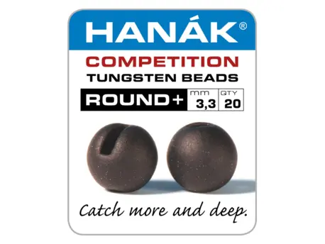 HANÁK COMPETETION Tungstenové hlavičky Round+ matně hnědá