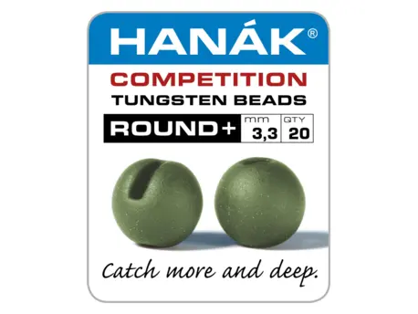 HANÁK COMPETETION Tungstenové hlavičky Round+ matně olivová
