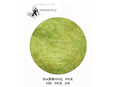 TOMMI FLY NATURAL DUBBING MIX - olivový