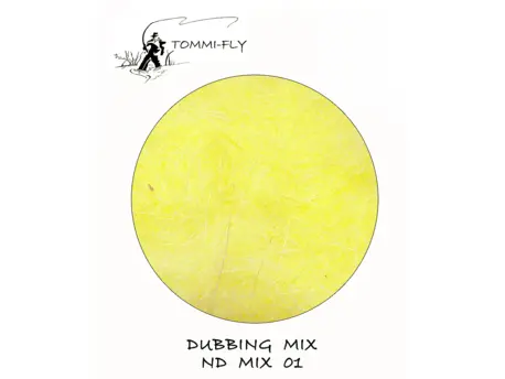TOMMI FLY NATURAL DUBBING MIX - žlutý