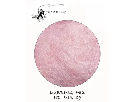 TOMMI FLY NATURAL DUBBING MIX - růžový