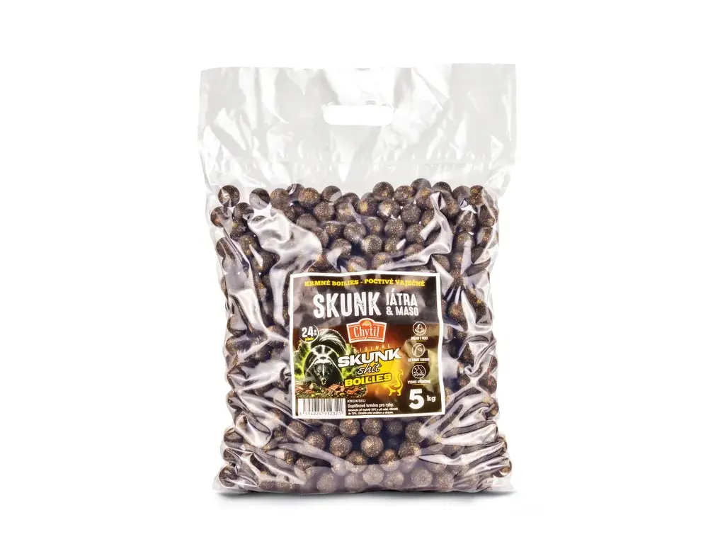 Chytil Krmné boilies - SKUNK JÁTRA&MASO 5 kg