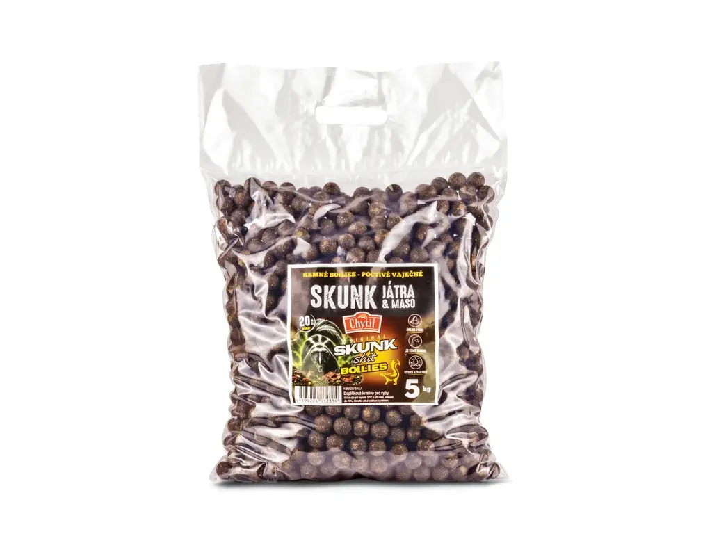 Chytil Krmné boilies - SKUNK JÁTRA&MASO 5 kg