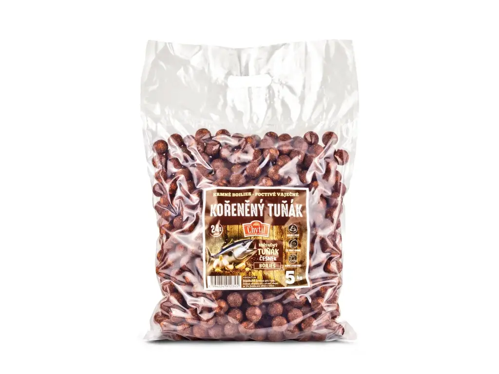 Chytil Krmné boilies - KOŘENĚNÝ TUŇÁK & ČESNEK 5 kg