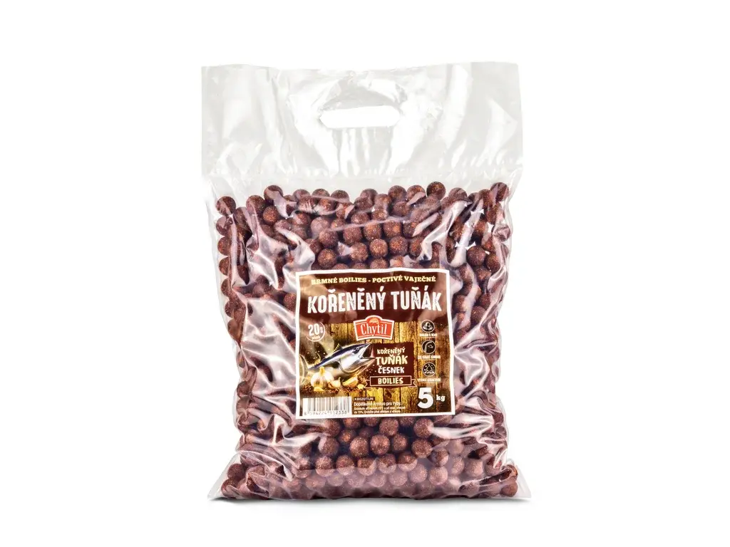 Chytil Krmné boilies - KOŘENĚNÝ TUŇÁK & ČESNEK 5 kg