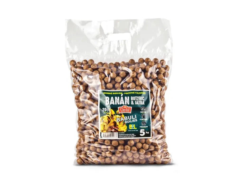 Chytil Krmné boilies - BANÁN BUTYRIC & JÁTRA 5 kg