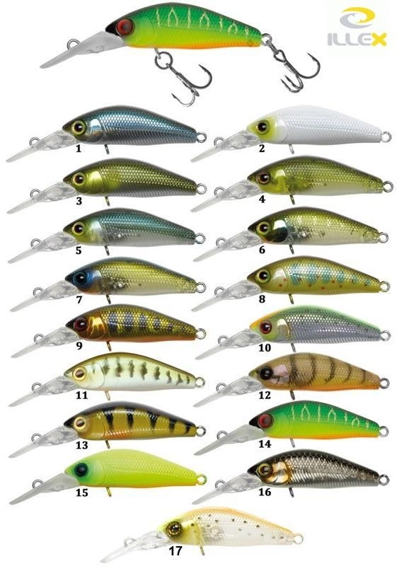 ILLEX Wobler Diving Chubby Minnow 3,5cm