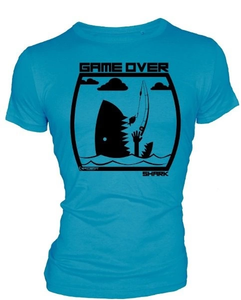 HOTSPOT Design Tričko Game Over Shark Man