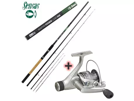 SENSAS Feederový prut Master Lake + ZDARMA Naviják zadní brzda