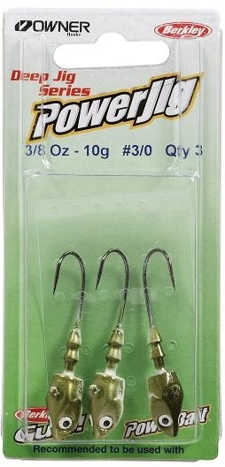 BERKLEY Jigová hlavička Deep Olive/Pearl