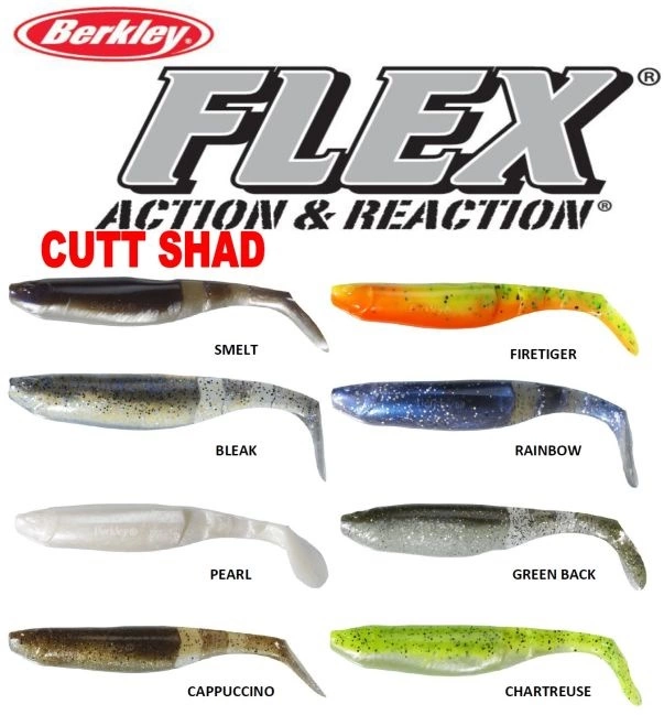 Lot de 4 leurres Storm Hit Shad - hoch - 10 cm - Sport
