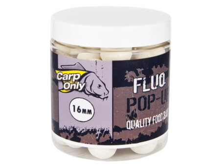 Plovoucí boilies CARP ONLY Fluo White 100g