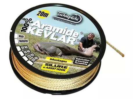 Technipeche Návazcová šňůra KEVLAR SILURE 100kg NOIR 10m (černá)